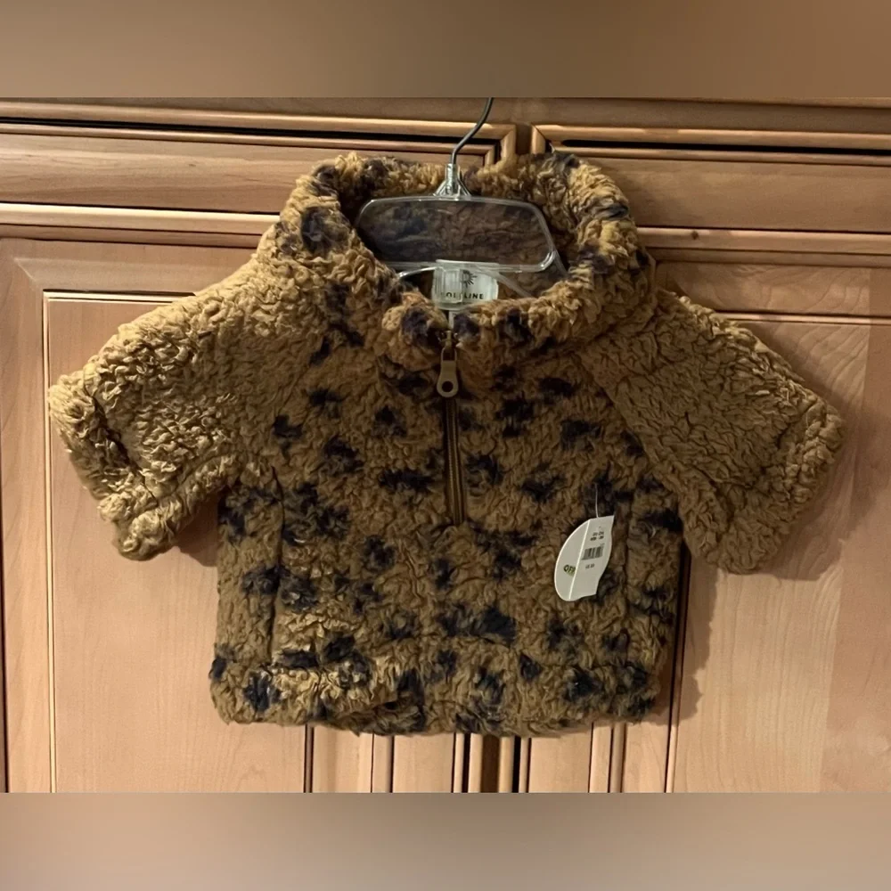 NWT Offleash by Aerie Leopard Sherpa Sweater XS